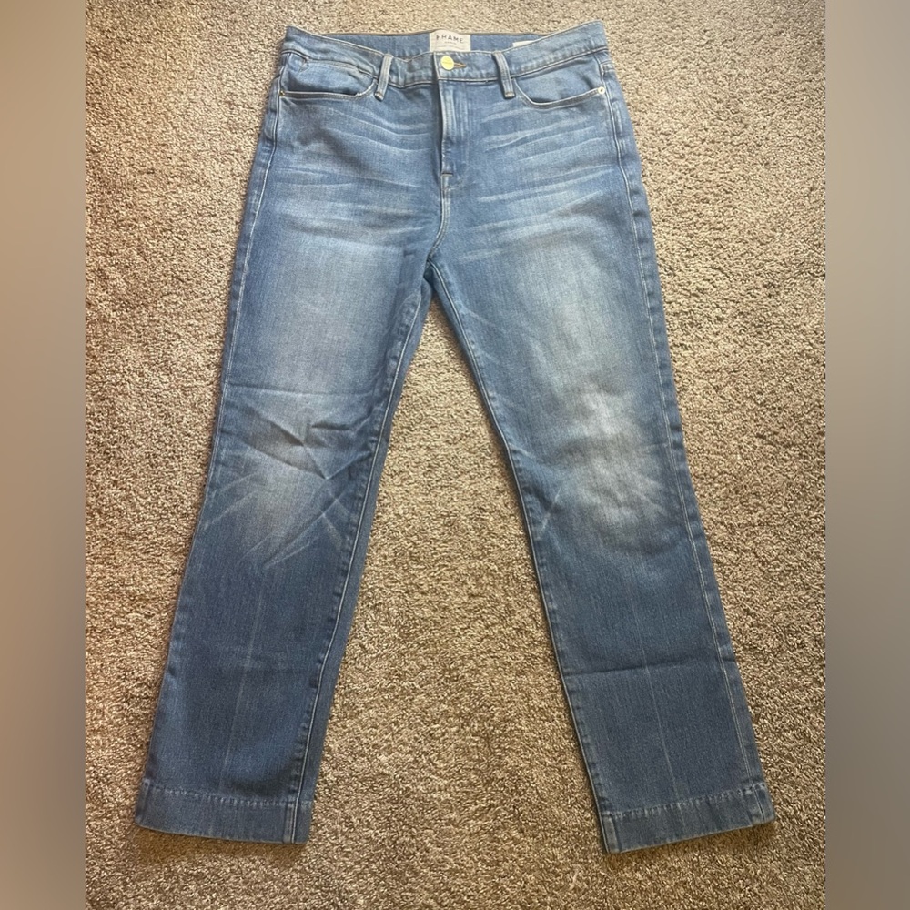 Frame Denim - Le High Straight. Color Withers. Size 29